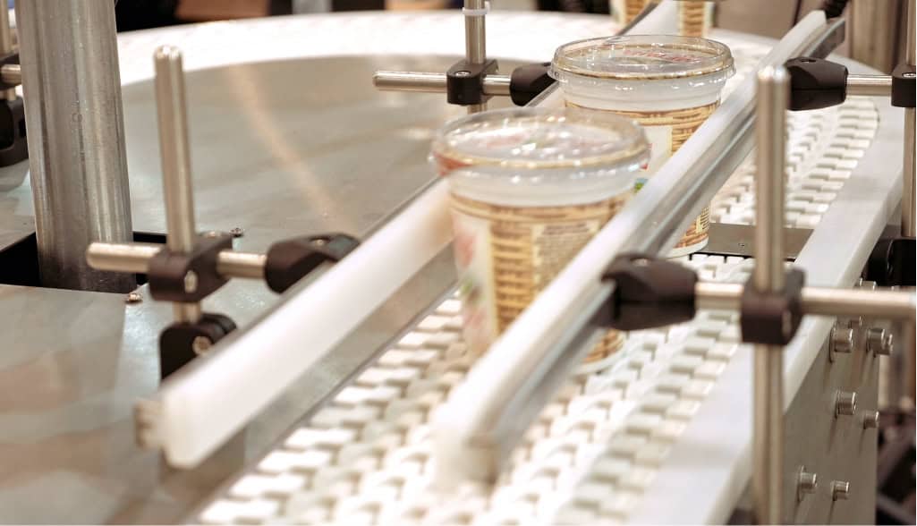 factory shot of consumer goods